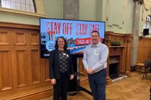 Lisa D and Gavin P Launch